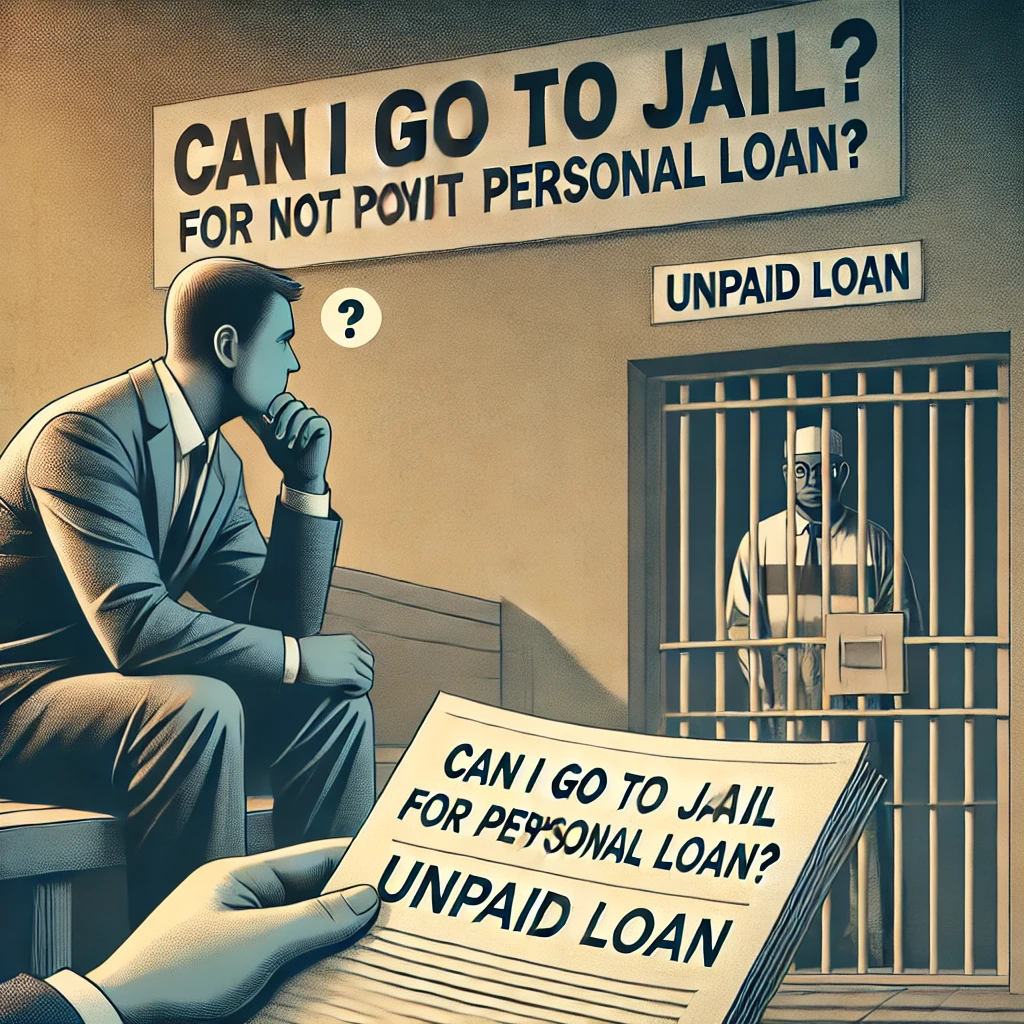 can i go to jail for not paying a personal loan