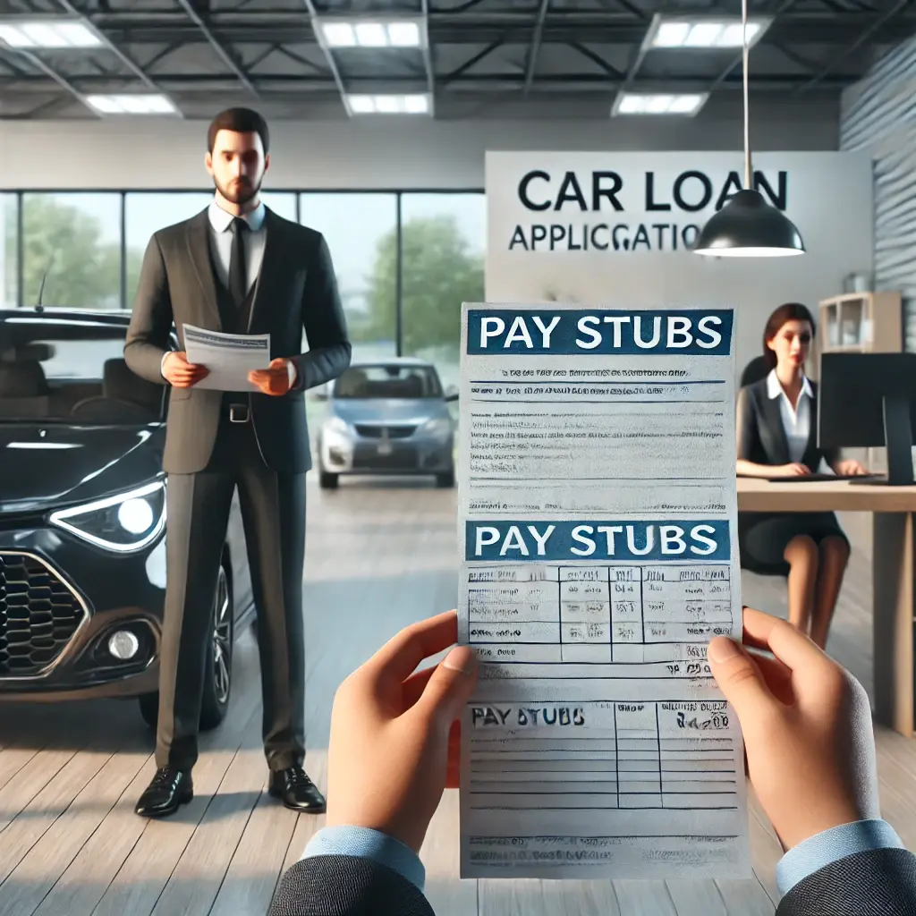 stubs for car loan